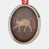 De aap 2009 metalen ornament (Links)