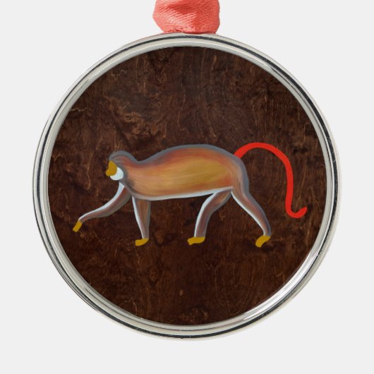 De aap 2009 metalen ornament (Voorkant)