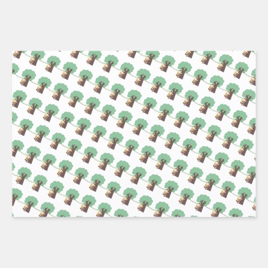 De aap eet een blad voor de onmiddellijke verpakki inpakpapier vel (Voorkant 2)