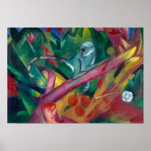 De Aap Franz Marc   Poster