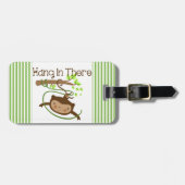 De aap hangt daar in bagagelabel (Voorkant horizontaal)