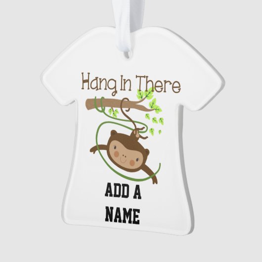 De aap hangt daar in ornament (voorkant)