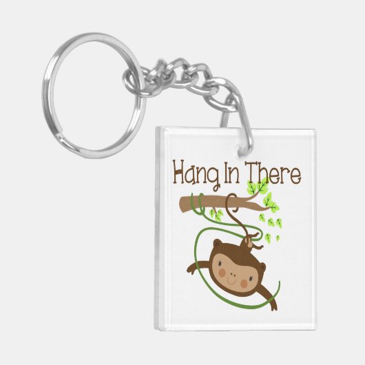 De aap hangt daar in sleutelhanger (Voorkant Links)