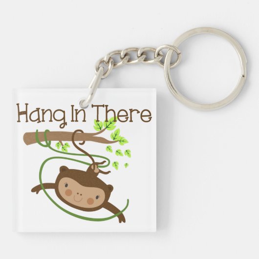 De aap hangt daar in sleutelhanger (Achterkant)