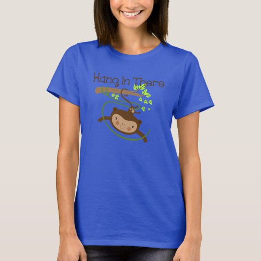 De aap hangt daar in t-shirt (Voorkant)