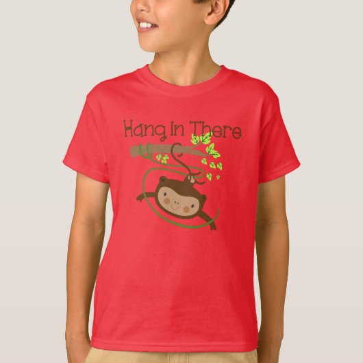 De aap hangt daar in t-shirt (Voorkant)