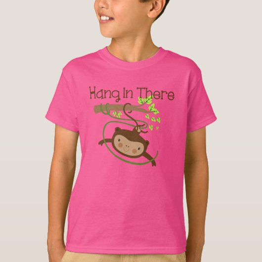 De aap hangt daar in t-shirt (Voorkant)