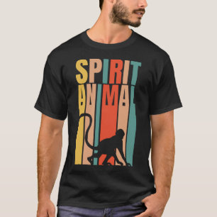 De aap is mijn geest dier retro t-shirt
