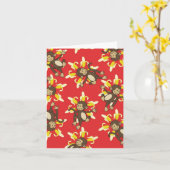 De Aap Notecards van de Bloem van de banaan Kaart (Gele Bloem)