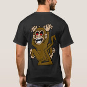De aap op mijn rug t-shirt (Achterkant)