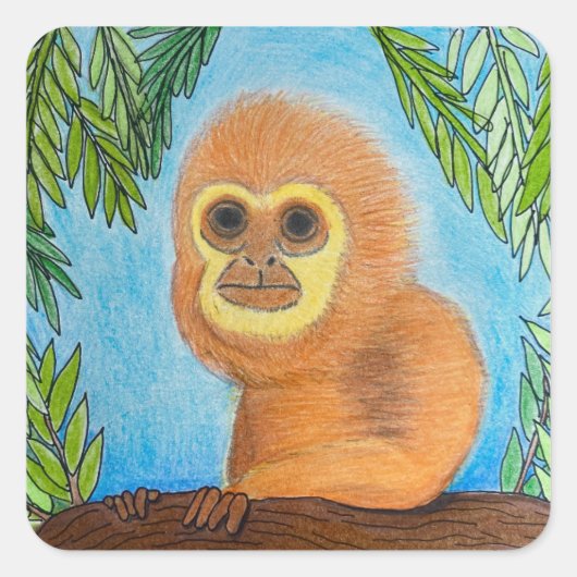 "De Aap" Sticker (Voorkant)