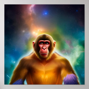 De aap (twee) poster