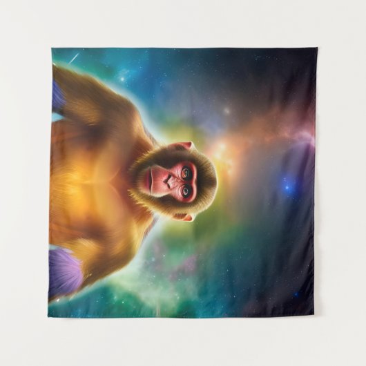 De aap (twee) wandkleed (Voorkant (horizontaal))