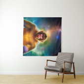 De aap (twee) wandkleed (In Situ (horizontaal))