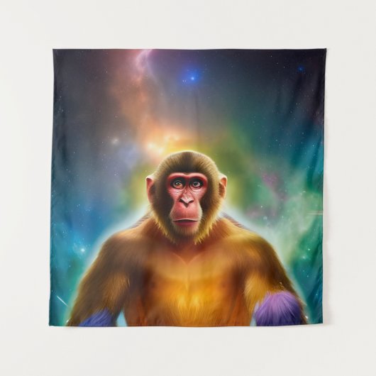 De aap (twee) wandkleed (Voorkant)