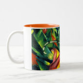 De aap tweekleurige koffiemok (Links)