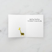 De Aap van de Giraffe DANKT U VOOR MIJN HUIDIG Bedankkaart (Binnen)