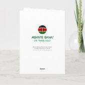 De Aap van Kerstmis Feestdagen Kaart (Achterkant)