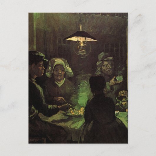 De aardappel Eaters door Vincent van Gogh Briefkaart (Voorkant)