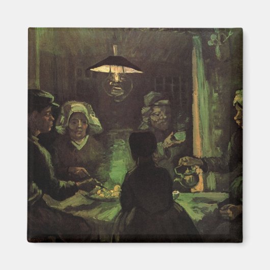 De aardappel Eaters door Vincent van Gogh Magneet (Voorkant)