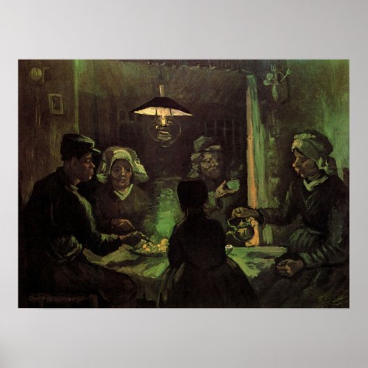 De aardappel Eaters door Vincent van Gogh Poster (Voorkant)