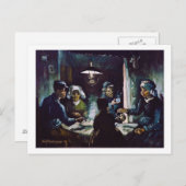 De aardappel Eaters van Vincent Van Gogh Briefkaart (Voorkant / Achterkant)