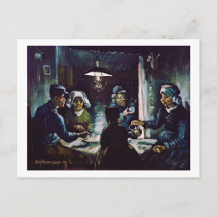 De aardappel Eaters van Vincent Van Gogh Briefkaart