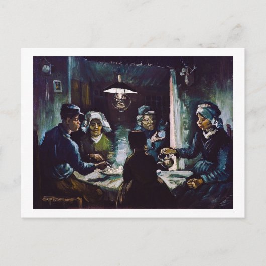 De aardappel Eaters van Vincent Van Gogh Briefkaart (Voorkant)