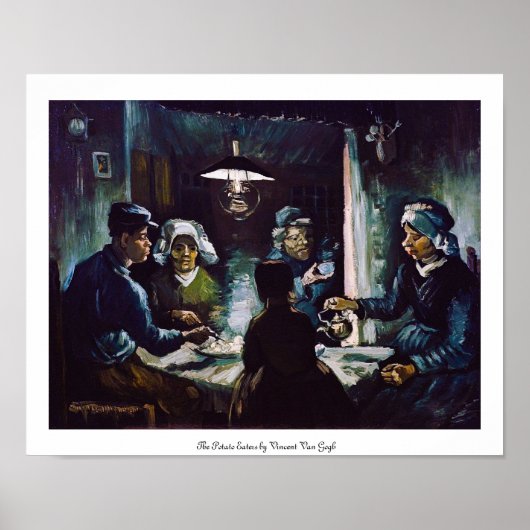De aardappel Eaters van Vincent Van Gogh Poster (Voorkant)