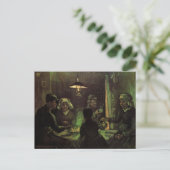 De Aardappel Eters door Vincent van Gogh Briefkaart (Staand voorkant)