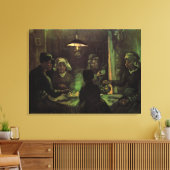 De Aardappel Eters door Vincent van Gogh Canvas Afdruk (Insitu (Woonkamer))