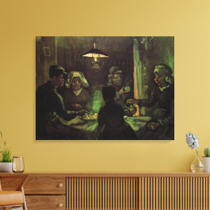 De Aardappel Eters door Vincent van Gogh Canvas Afdruk