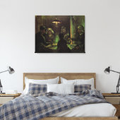 De Aardappel Eters door Vincent van Gogh Canvas Afdruk (Insitu (Slaapkamer))