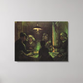 De Aardappel Eters door Vincent van Gogh Canvas Afdruk (Voorkant)