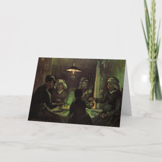 De Aardappel Eters door Vincent van Gogh Kaart (Voorkant)