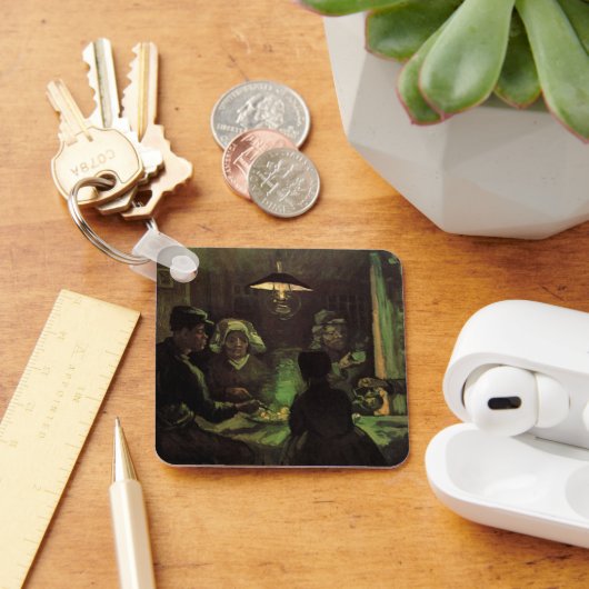 De Aardappel Eters door Vincent van Gogh Sleutelhanger (Bureau)