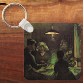 De Aardappel Eters door Vincent van Gogh Sleutelhanger (Voorkant)