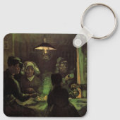 De Aardappel Eters door Vincent van Gogh Sleutelhanger (Achterkant)