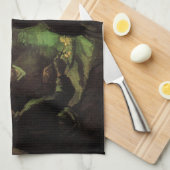 De Aardappel Eters door Vincent van Gogh Theedoek (Quarter Fold)