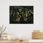 De Aardappel Eters Poster van Van Gogh (Keuken)