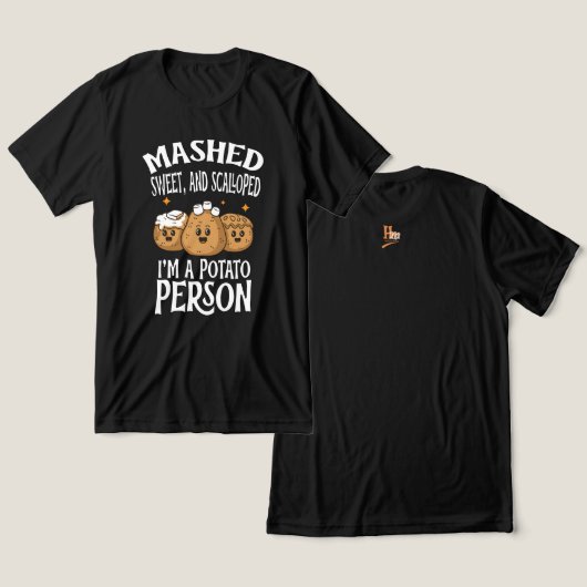 De Aardappel Specialist Tri-Blend Shirt (Ontwerp Voorkant & Achterkant)