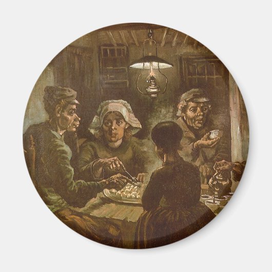 De Aardappeleters door Vincent van Gogh Magneet (Voorkant)