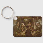 De Aardappeleters door Vincent van Gogh Sleutelhanger (Achterkant)