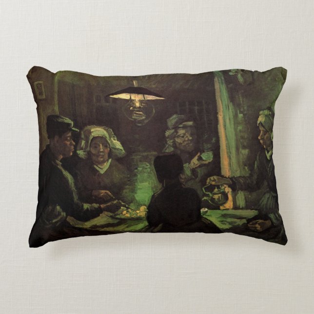 De Aardappeleters van Vincent van Gogh Accent Kussen (Voorkant)