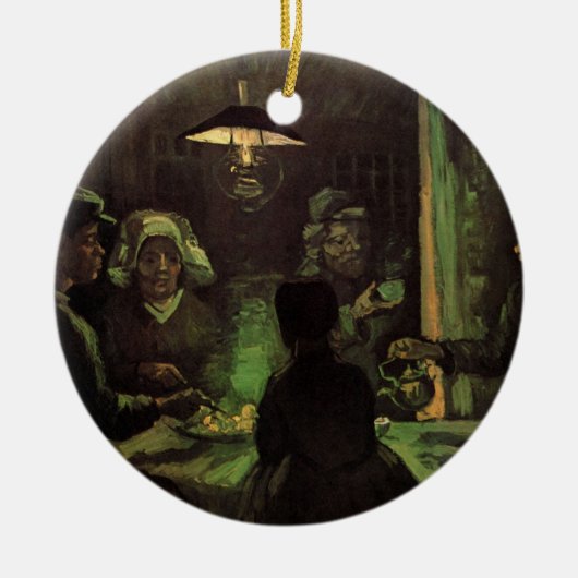 De Aardappeleters van Vincent van Gogh Keramisch Ornament (Voorkant)