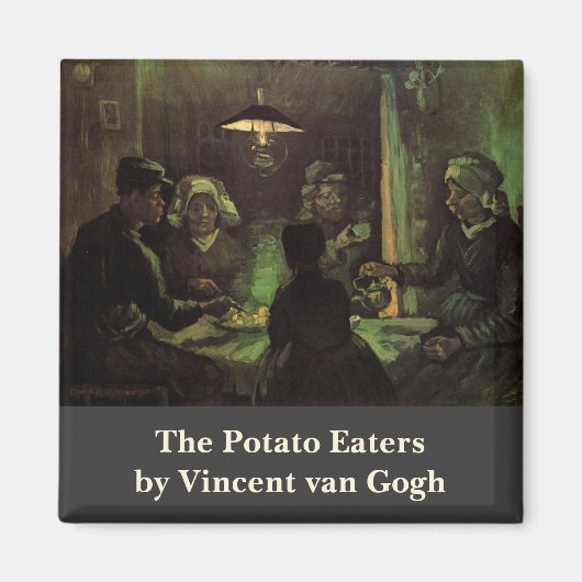 De Aardappeleters van Vincent van Gogh Magneet (Voorkant)
