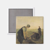 De aardappeloogst magneet (Voorkant / Achterkant)