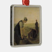 De aardappeloogst metalen ornament (Rechts)