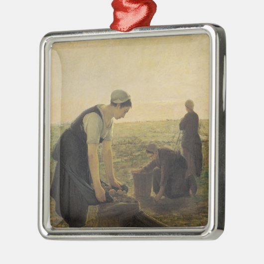 De aardappeloogst metalen ornament (Links)