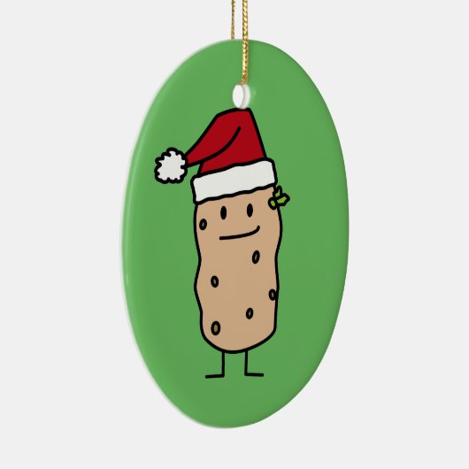 De Aardappels die van de aardappel Gelukkige het Keramisch Ornament (Rechts)